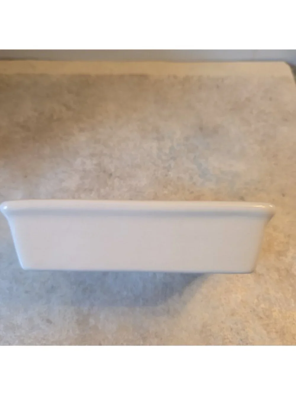 White Ceramic Soap Dish with Wrought Iron Holder Scrolled Brown Metal EUC
